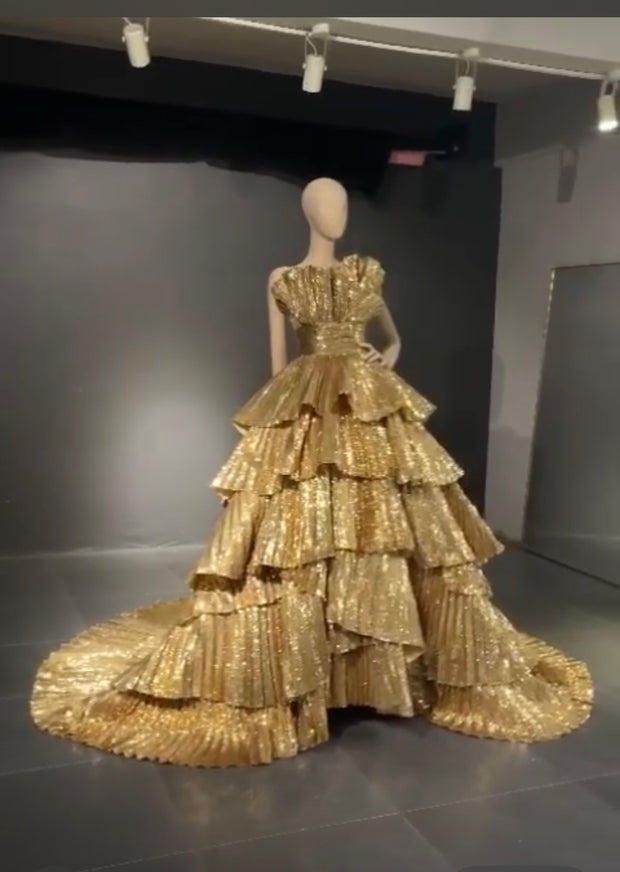 Custom Gold Gown