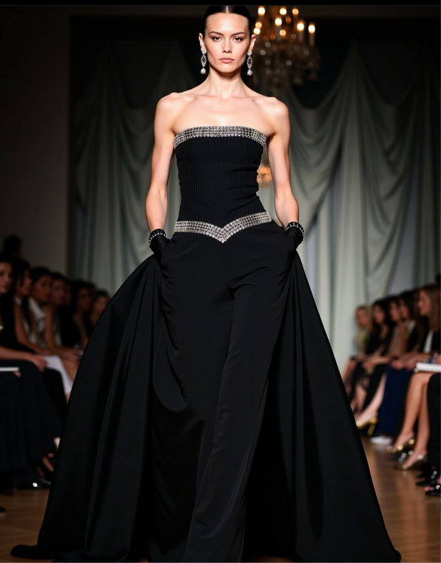 Celestia Strapless Handmade Gown