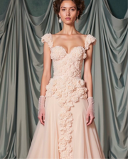 Milena 3D Flowers Gown