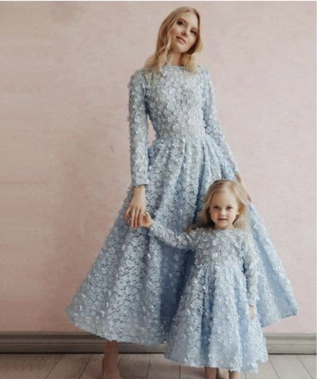Cocktail Flowers Dress for Mother