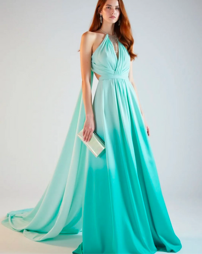Celine Chiffon Ombre Gown