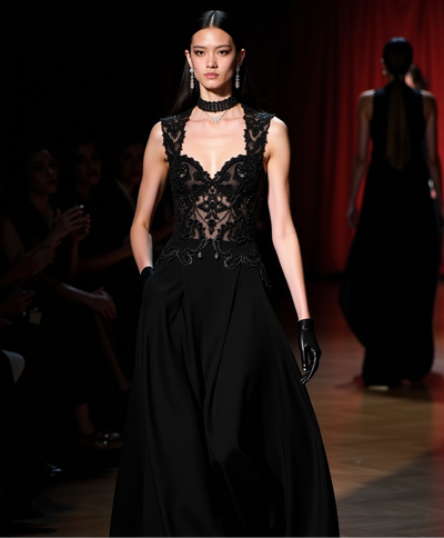 Liliana Black Handmade Gown