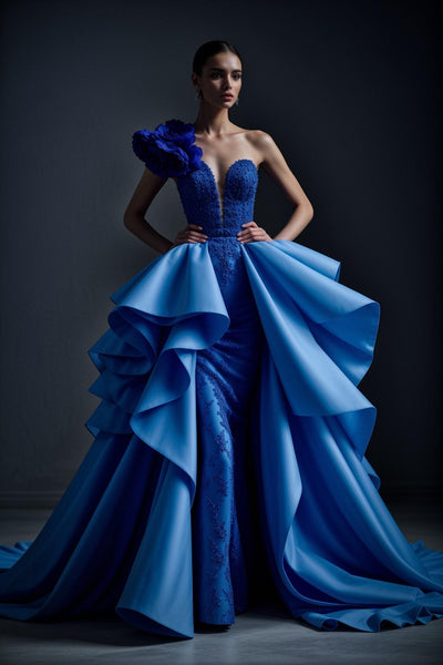 Ocean Blue Gown