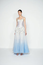 HIRA BABY BLUE OMBRE GOWN