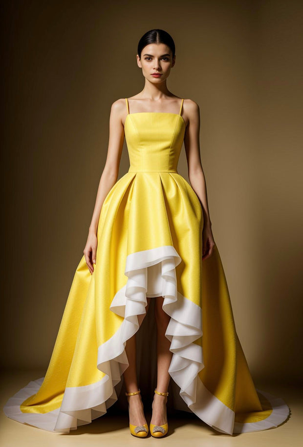 Yellow Tuline Gown