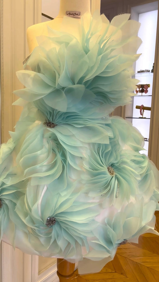 Handamde Flowers Gely Gown