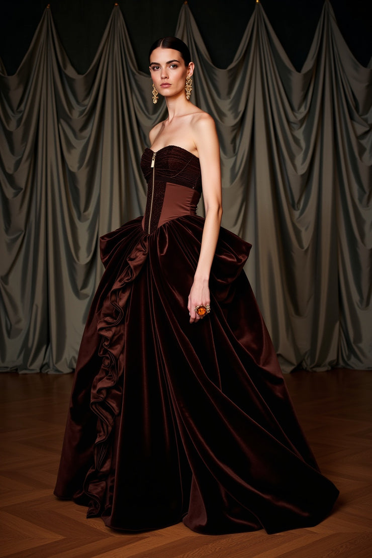 Celestine Velvet Gown