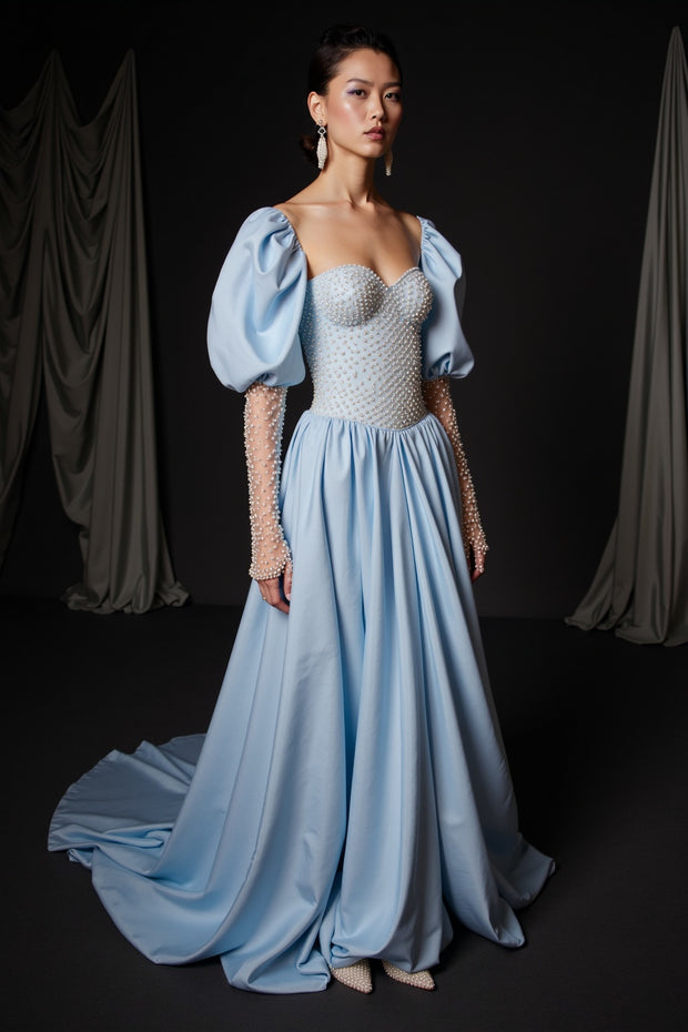 Nelly Handmade Pearl Corset Gown