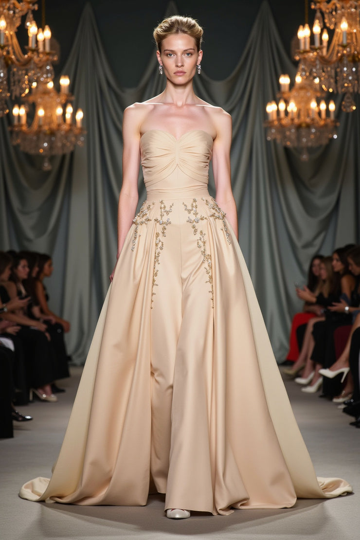 Rose Sweatheart Neckline Gown