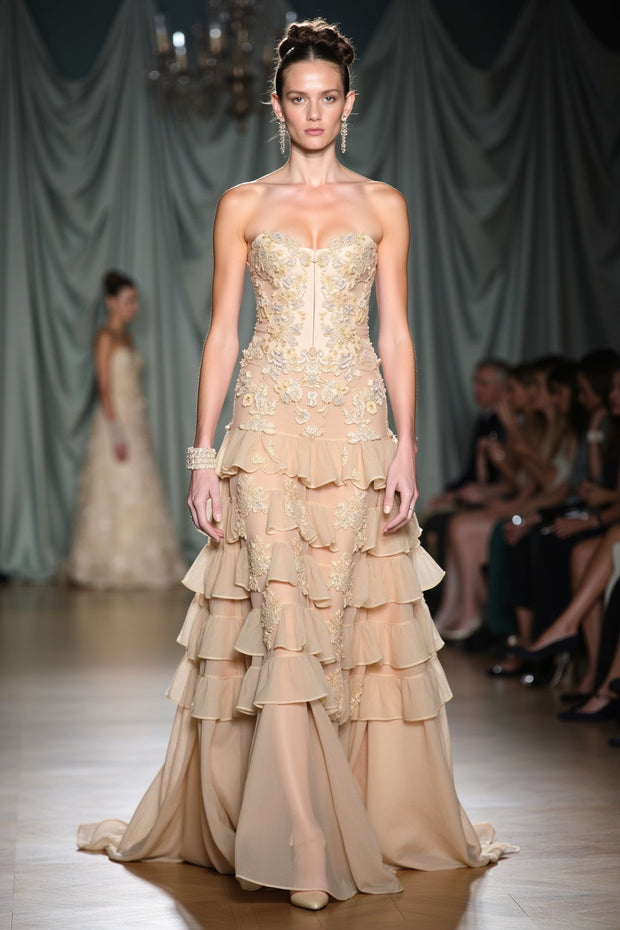Lily Strapless Gown