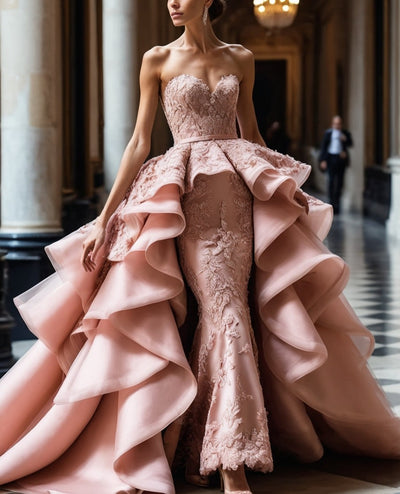 Sarah Nude Pink Gown