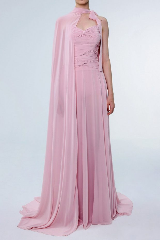 Pink Chiffon Gown
