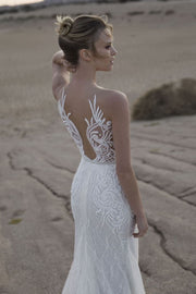 V-neck Strapless Mermaid Gown - Amelie Baku Couture