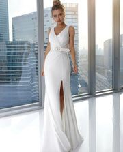 Spaghetti Straps Trumpet Fitted Dress - Amelie Baku Couture