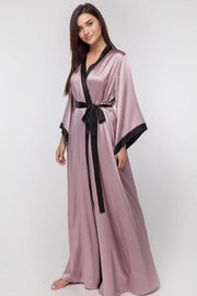 Long Silk Night Robe - Amelie Baku Couture