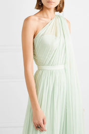 Single Shoulder Dress - Amelie Baku Couture