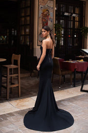 Mermaid gown with spaghetti straps - Amelie Baku Couture
