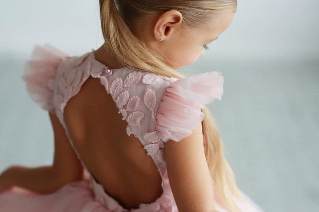 Elegant flower girl dress - Amelie Baku Couture