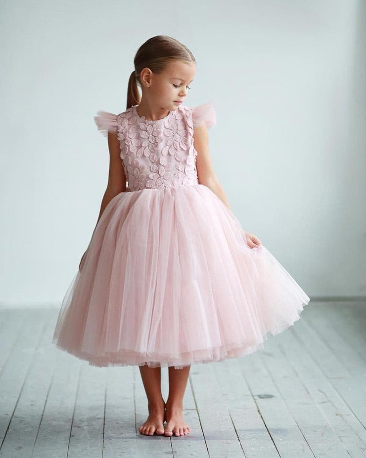 Elegant flower girl dress - Amelie Baku Couture