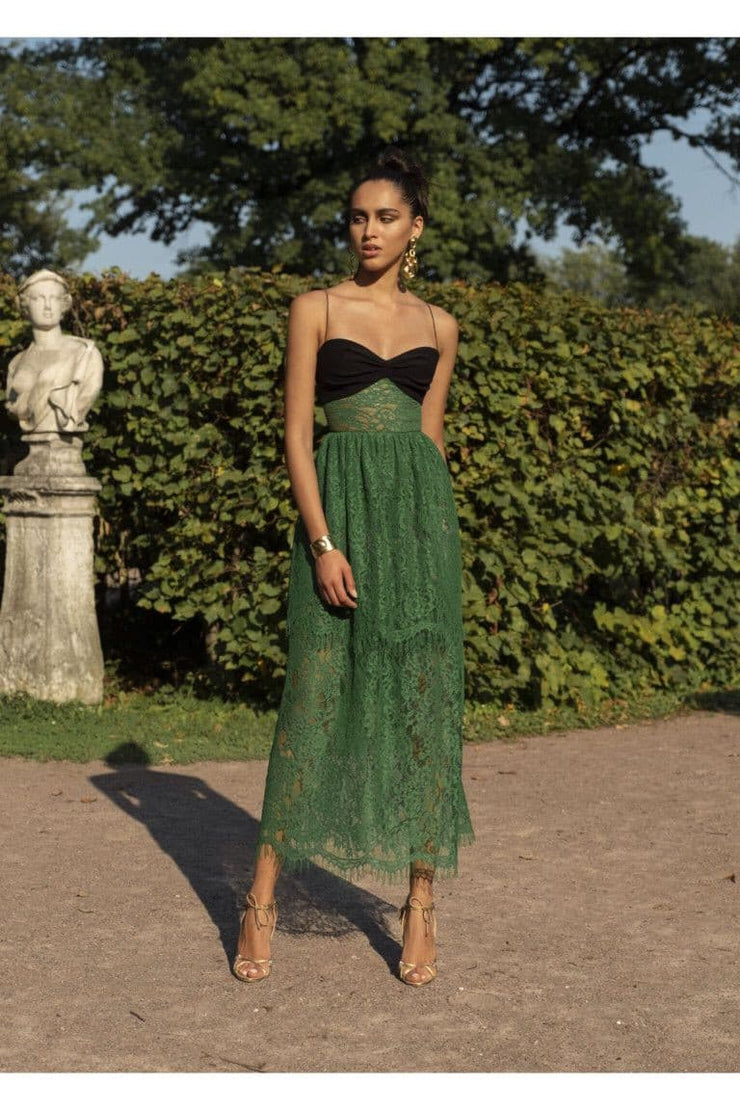 Green Midi Dress.