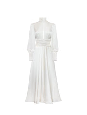 Ivory Maxi Dress - Amelie Baku Couture
