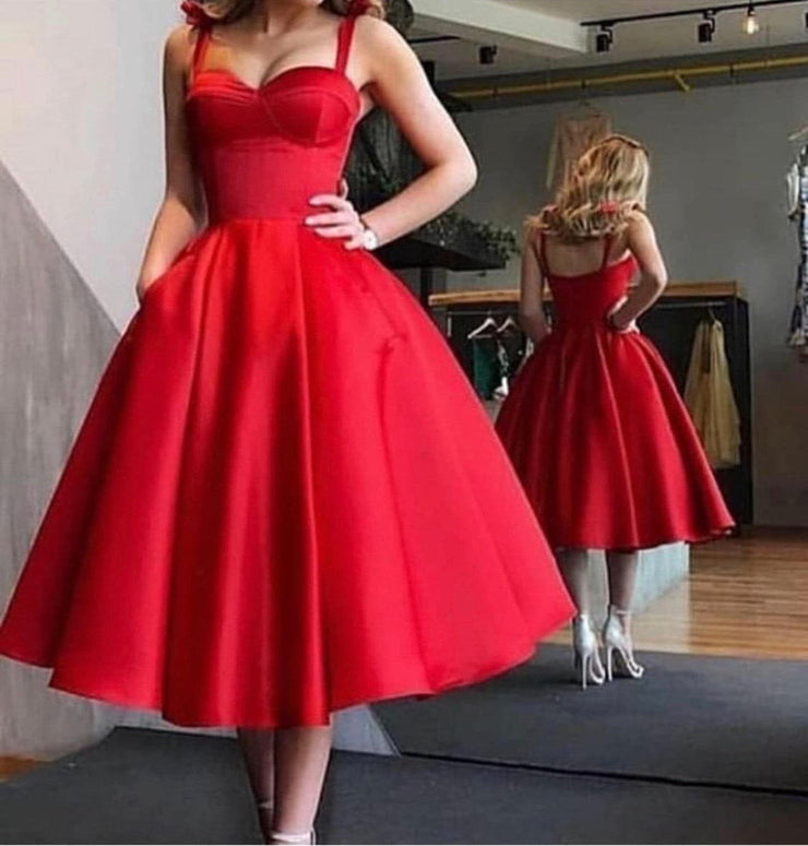 Love is Red Corset Dress - Amelie Baku Couture