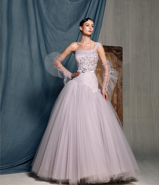 Sena Lilac Tulle Gown