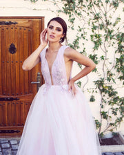 Lilac Tulle Gown - Amelie Baku Couture