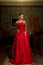 Ruby-Red Gown