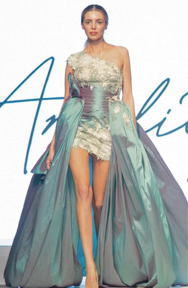 Alessandra Water Green Gown SS22.