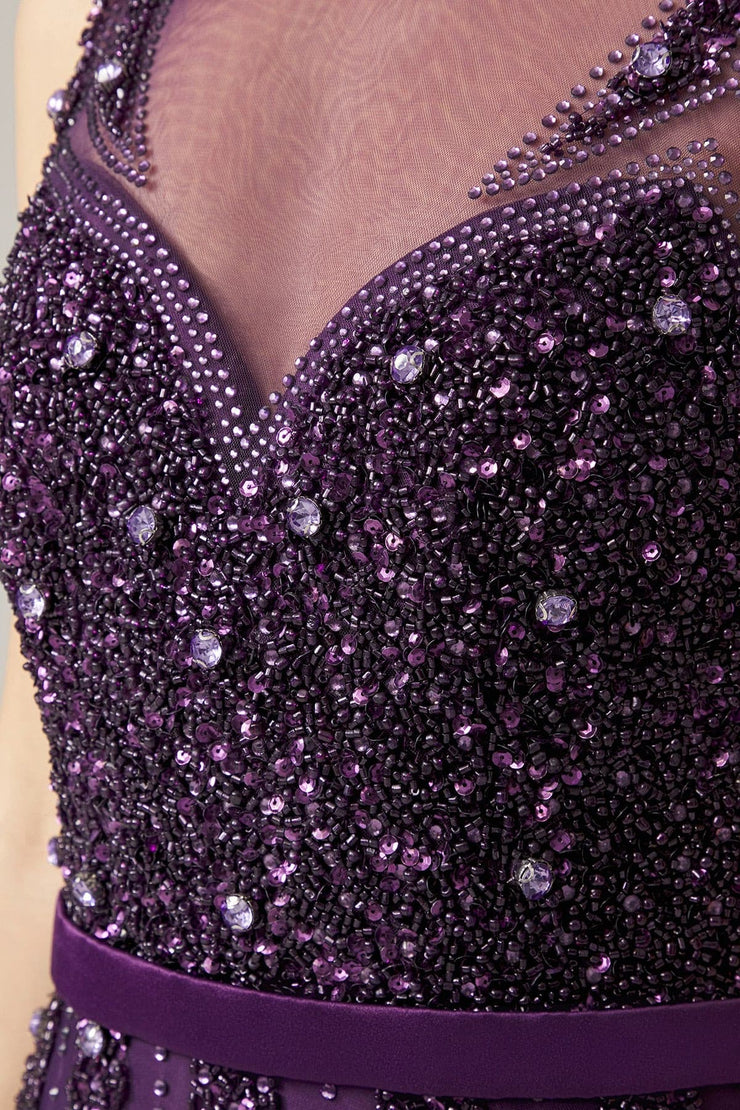 Violet Handmade Beaded Gown - Amelie Baku Couture