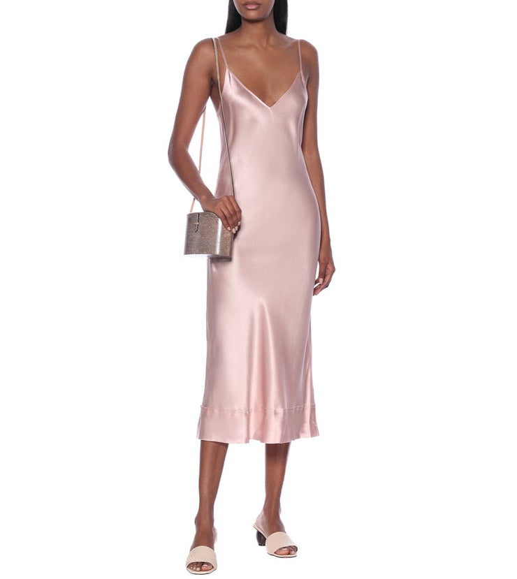 Pale-pink slip dress - Amelie Baku Couture