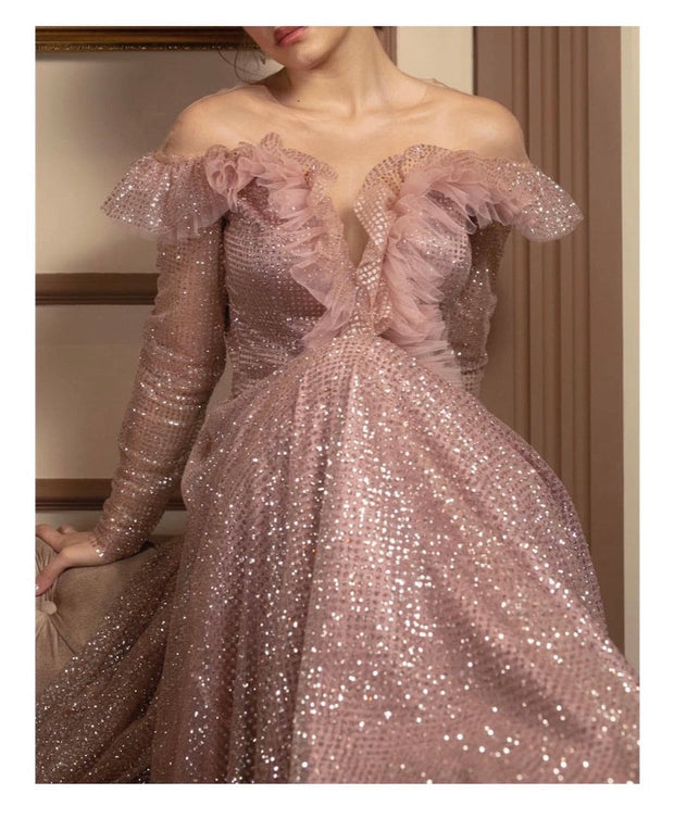Brilliant Pink Gown - Amelie Baku Couture