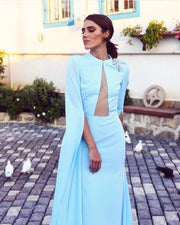 Blue Dream long sleeve dress - Amelie Baku Couture