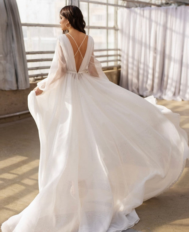 Elegance Bridal Dress - Amelie Baku Couture