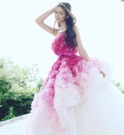 Flamellia Ombre Gown - Amelie Baku Couture