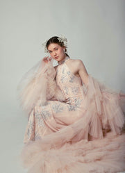 Handmade Detachable Tulle Gown - Amelie Baku Couture
