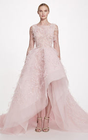 Soft Pink Feather Gown