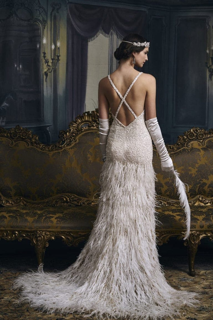 Great Gatsby Inspired Bridal - Amelie Baku Couture