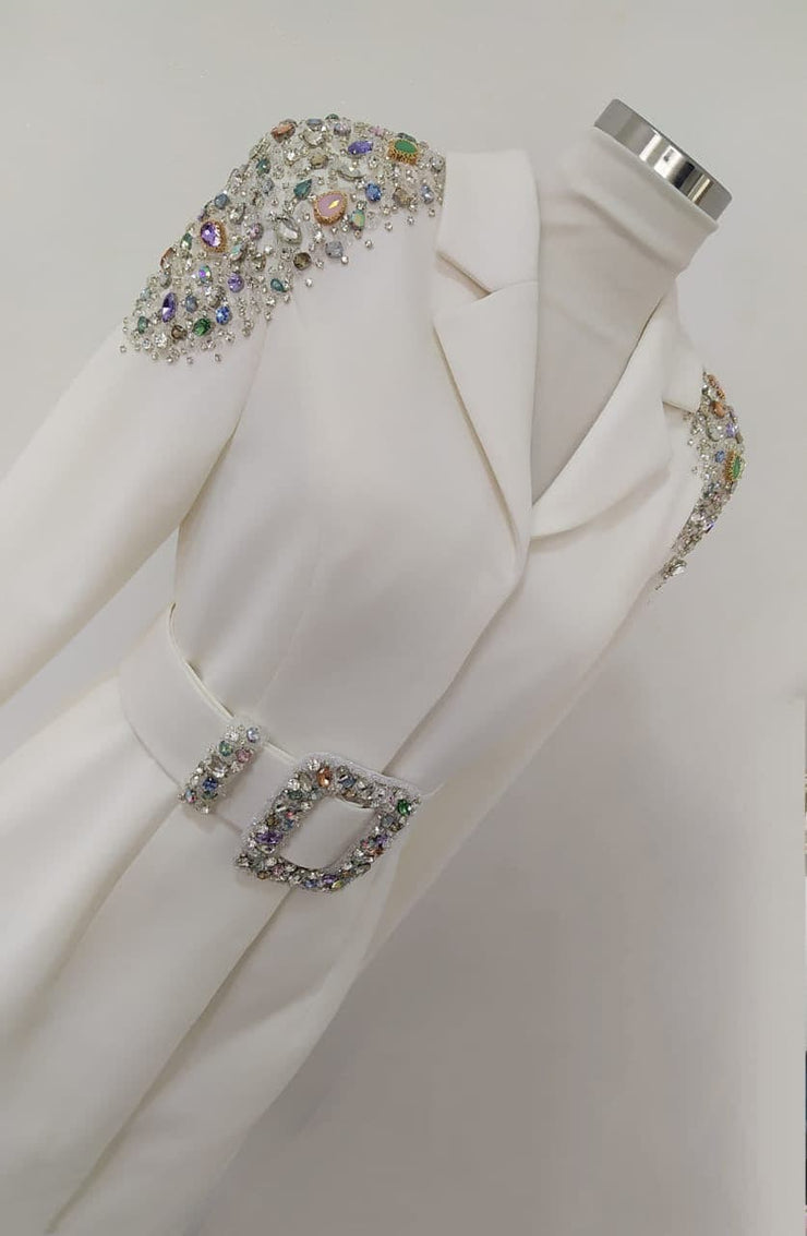 HANDMADE BLAZER DRESS - Amelie Baku Couture