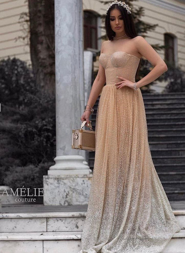 Ombre Zen Dress - Amelie Baku Couture