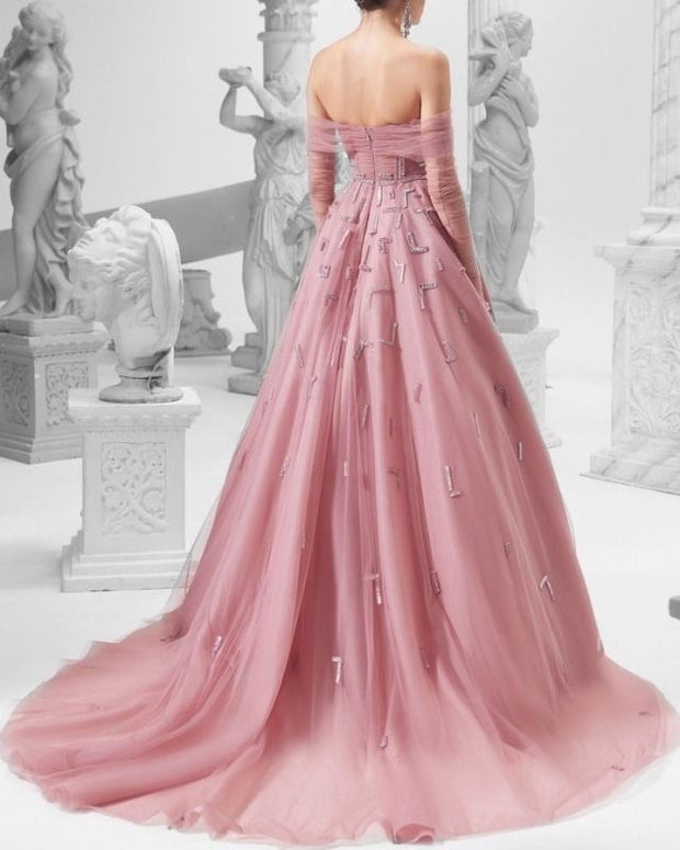 Dusty Pink Handmade Gown