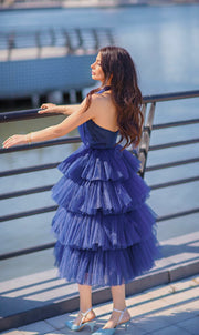 CAROLINE GOWN BLUE - Amelie Baku Couture
