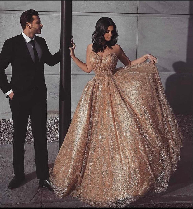 Sparkle Goldy Gown.