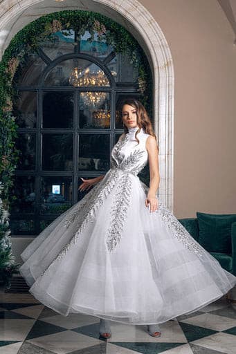 SNOWFLAKE GOWN - Amelie Baku Couture