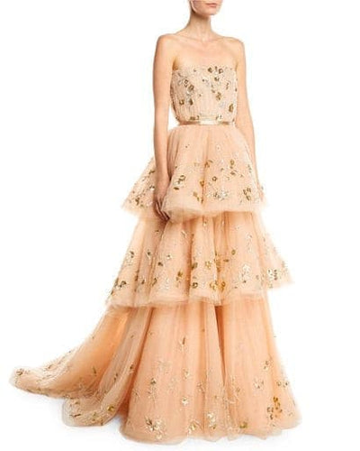 Off-the-shoulder A-line gown - Amelie Baku Couture